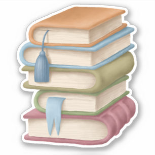Niedlich School Book Fun Reading Vinyl Stickers Aufkleber