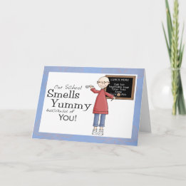 Niedlich School Cook Wertschätzung Danke