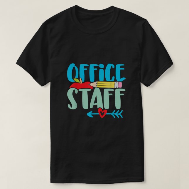Niedlich School Front Office Personalsekretär Admi T-Shirt (Design vorne)