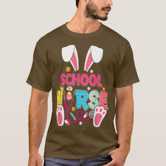 Niedlich School Nurse Funny Bunnies Ostern RN Nied T-Shirt
