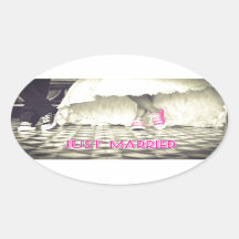 Niedlich Schwarz-weiß nur verheiratet