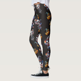 Niedlich Schwarzes Halloween Leggings