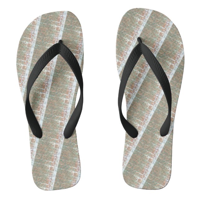 Niedlich Schwarzes LICHT BROWN Moderne Frauen Flip Flip Flops (Fußbett)