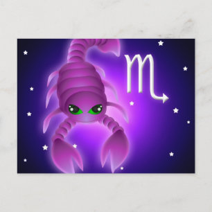 Niedlich Scorpio Zodiac Postkarte