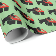 Niedlich Scottie Dog Weihnachtswrapping Paper