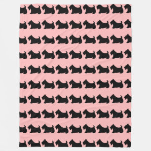 Niedlich Scottish Terrier Scotty Dog Blanket Fleecedecke