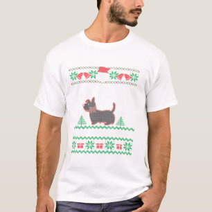 Niedlich Scottish Terrier Ugly Christmas Party Sco T-Shirt