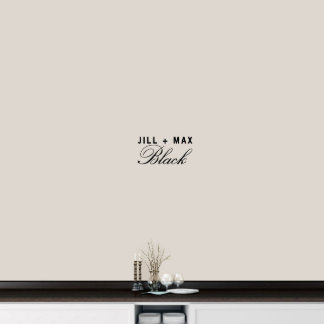 Niedlich Scripted Couple's Name X-Small Wall Decal