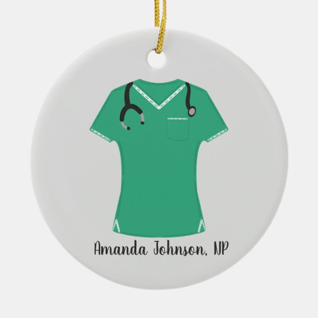 Niedlich Scrubs Nurse Keramik Ornament (Vorne)