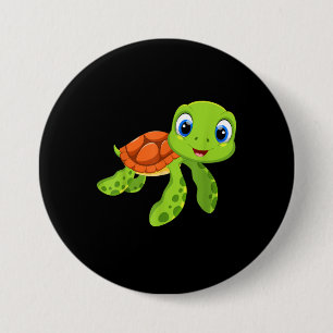 Niedlich Sea Baby Turtle-Geschenk Button