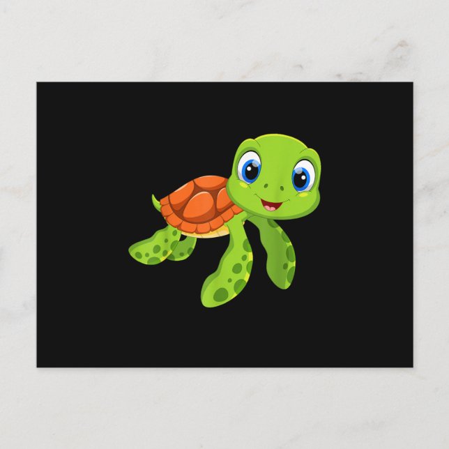 Niedlich Sea Baby Turtle-Geschenk Postkarte (Vorderseite)