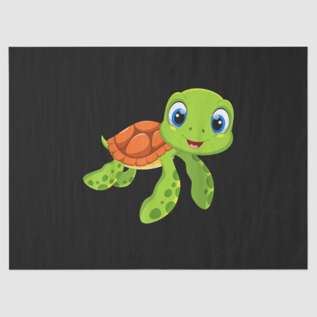 Niedlich Sea Baby Turtle-Geschenk Seidenpapier (Vorderseite)