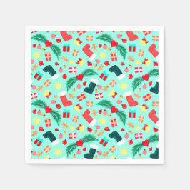 Niedlich Sea Green Christmas Déctern Serviette