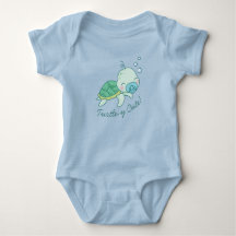 Niedlich Sea Turtle Baby Shower Kawaii Blue