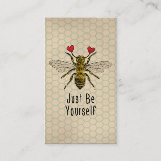 Niedlich Sei du selbst Bee Visitenkarte