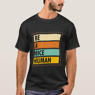 Niedlich sei ein schöner menschlicher Retro-Graphi T-Shirt