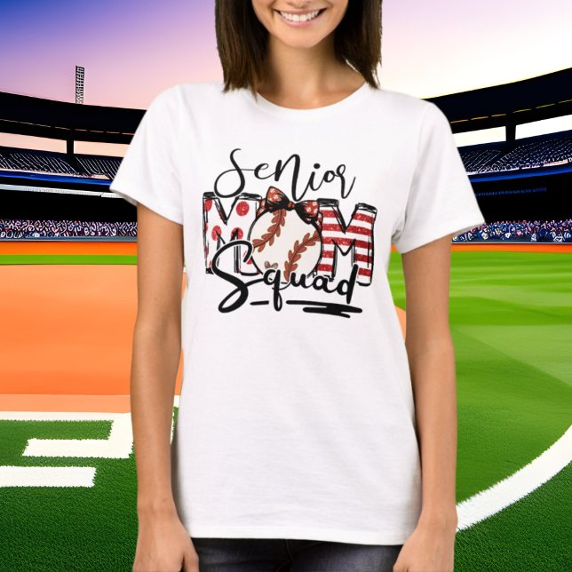 niedlich Senior Baseball Mama T-Shirt (Von Creator hochgeladen)