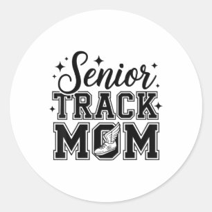 Niedlich Senior Track Mama Life 2025 Sports CL of Runder Aufkleber