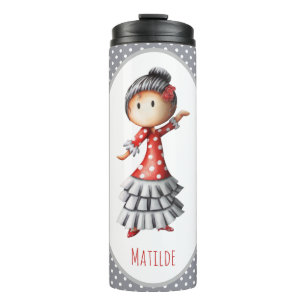 Niedlich Sevillana Dancer Thermosbecher