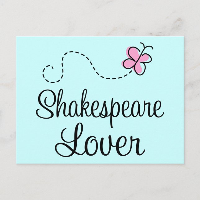 Niedlich Shakespeare Lover Postkarte (Vorderseite)