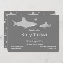 Niedlich Shark Gray Baby Dusche