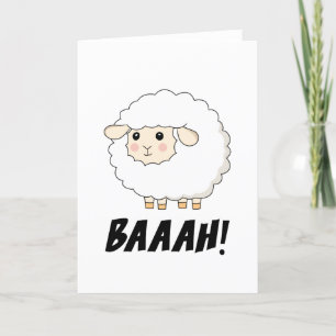 Niedlich Sheep Baaah Feiertagskarte