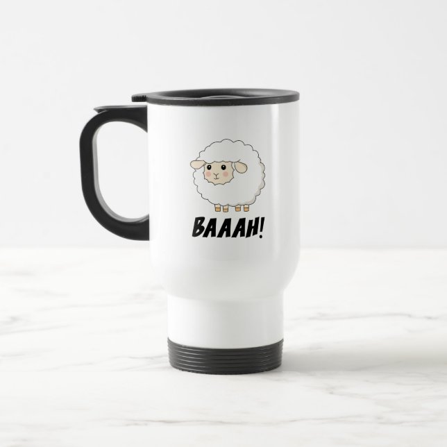Niedlich Sheep Baaah Reisebecher (Links)