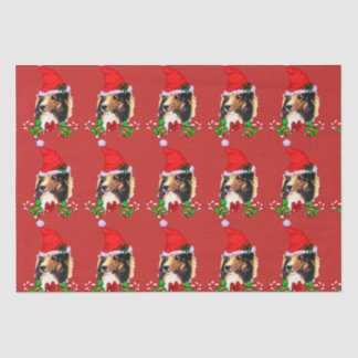 Niedlich Sheltie Weihnachten Seidenpapier