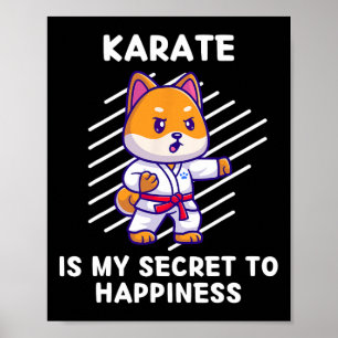 Niedlich Shi Inu Karate ist mein Geheimnis für glü Poster