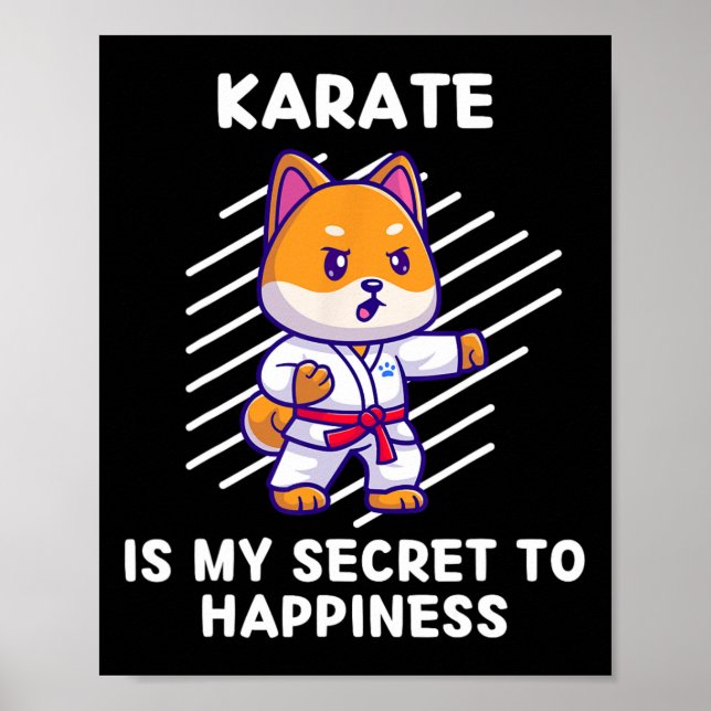 Niedlich Shi Inu Karate ist mein Geheimnis für glü Poster (Vorne)