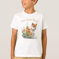 Niedlich Shiba Inu Dog Floral