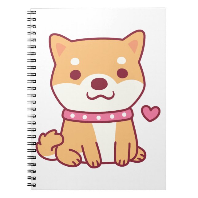Niedlich Shiba Inu Dog Notizblock (Vorderseite)