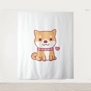 Niedlich Shiba Inu Dog Wandteppich