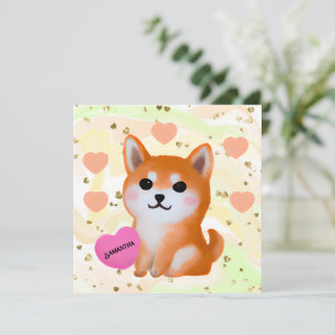 Niedlich Shiba Inu Hearts   Für Hunde
