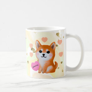 Niedlich Shiba Inu Hearts   Für Hunde Kaffeetasse