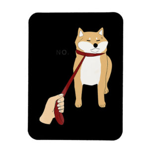 Niedlich Shiba inu   Nope dog-lustiges Design Magnet