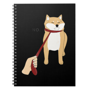 Niedlich Shiba inu   Nope dog-lustiges Design Notizblock