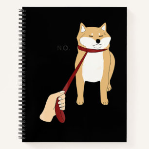 Niedlich Shiba inu   Nope dog-lustiges Design Notizbuch
