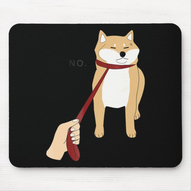 Niedlich Shiba Inu Nope - Doge Meme Mousepad (Vorne)