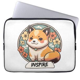 Niedlich Shiba Inu Pup Laptopschutzhülle