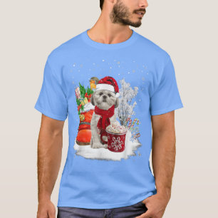 Niedlich Shih Tzu Dog Weihnachten T-Shirt