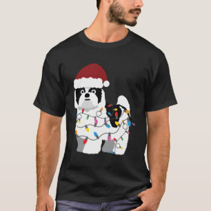 Niedlich Shih Tzu Dog zu Weihnachten T-Shirt