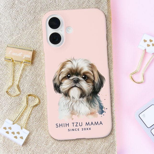 Niedlich Shih Tzu Mama Pink Case-Mate iPhone Hülle (Von Creator hochgeladen)