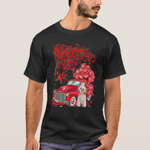 Niedlich Shih Tzu Truck Valentine Liebe Tree Hunde T-Shirt