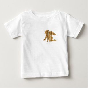 Niedlich Shiny Golden Little Baby Angel Baby T-shirt