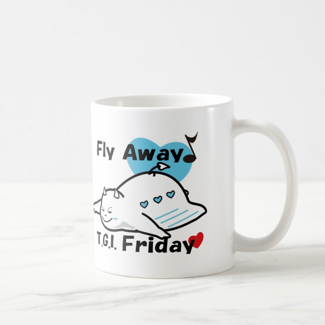 Niedlich Shy Devil am Freitag Kaffeetasse (Rechts)