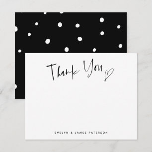 Niedlich Simple Dankeschön Herzlich Mitteilungskarte