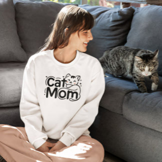 Niedlich Simple Design Womens Cat Lover Mama T - S T-Shirt