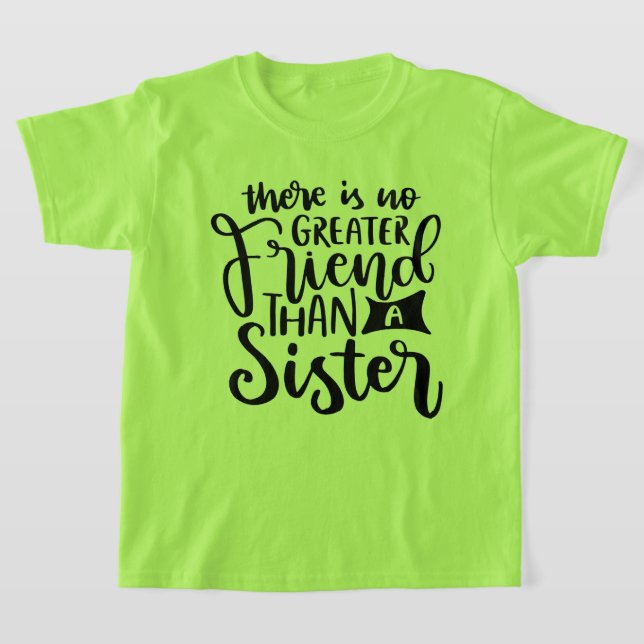 Niedlich Sister Friend Wortart T-Shirt (Ablage )