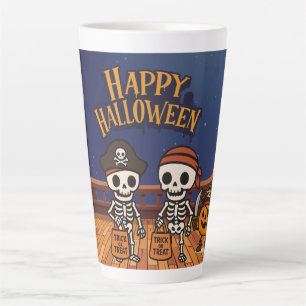 niedlich, Skelette und KürbisHalloween Milchtasse
